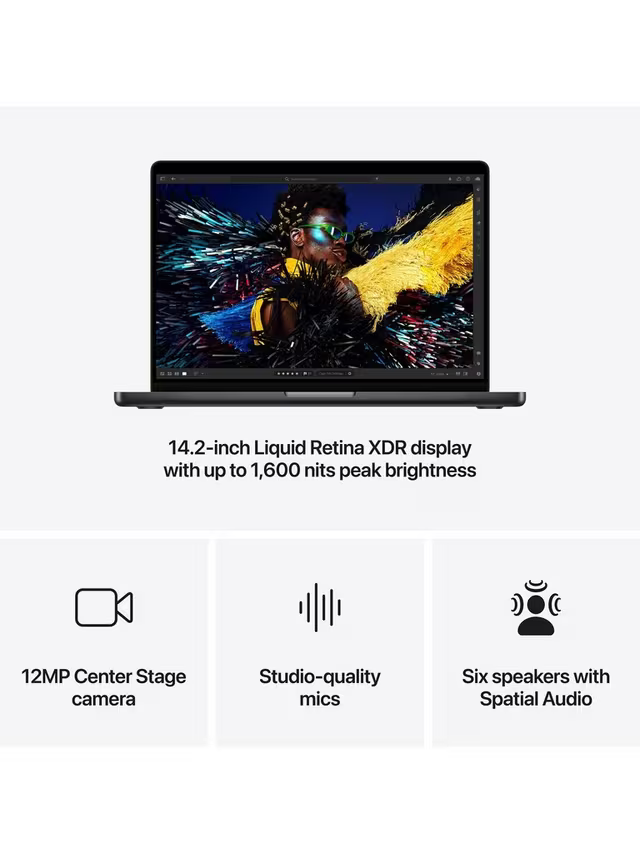 Apple MacBook Pro 2024 14.2in M4 16GB 512GB - Black